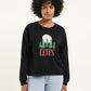 Women's Graphic Black Crew Neck Sweatshirt - 8905d53f-6fda-401c-bfd4-ad46b036159f View