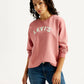 Women's Brand Logo Crew Neck Sweatshirt - Styleshot View