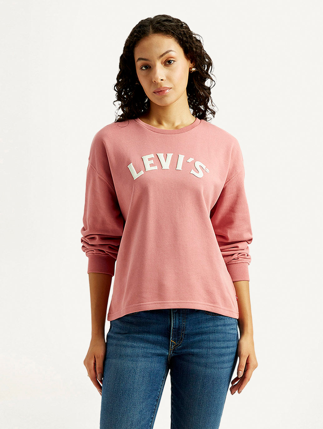 Women's Brand Logo Crew Neck Sweatshirt