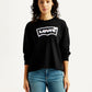 Women's Brand Logo Crew Neck Sweatshirt - Front View