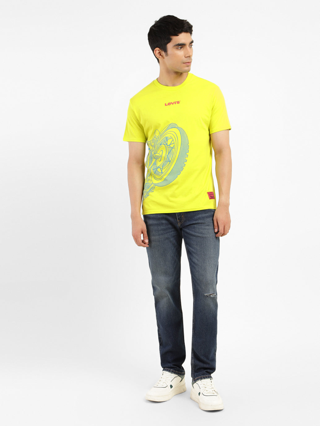 Men's Graphic Print Slim Fit T-shirt Green - 7cb8265c-f52b-4a27-8e23-d4f8bc24c3db View