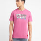 Men's Brand Logo Slim Fit T-shirt - Front View
