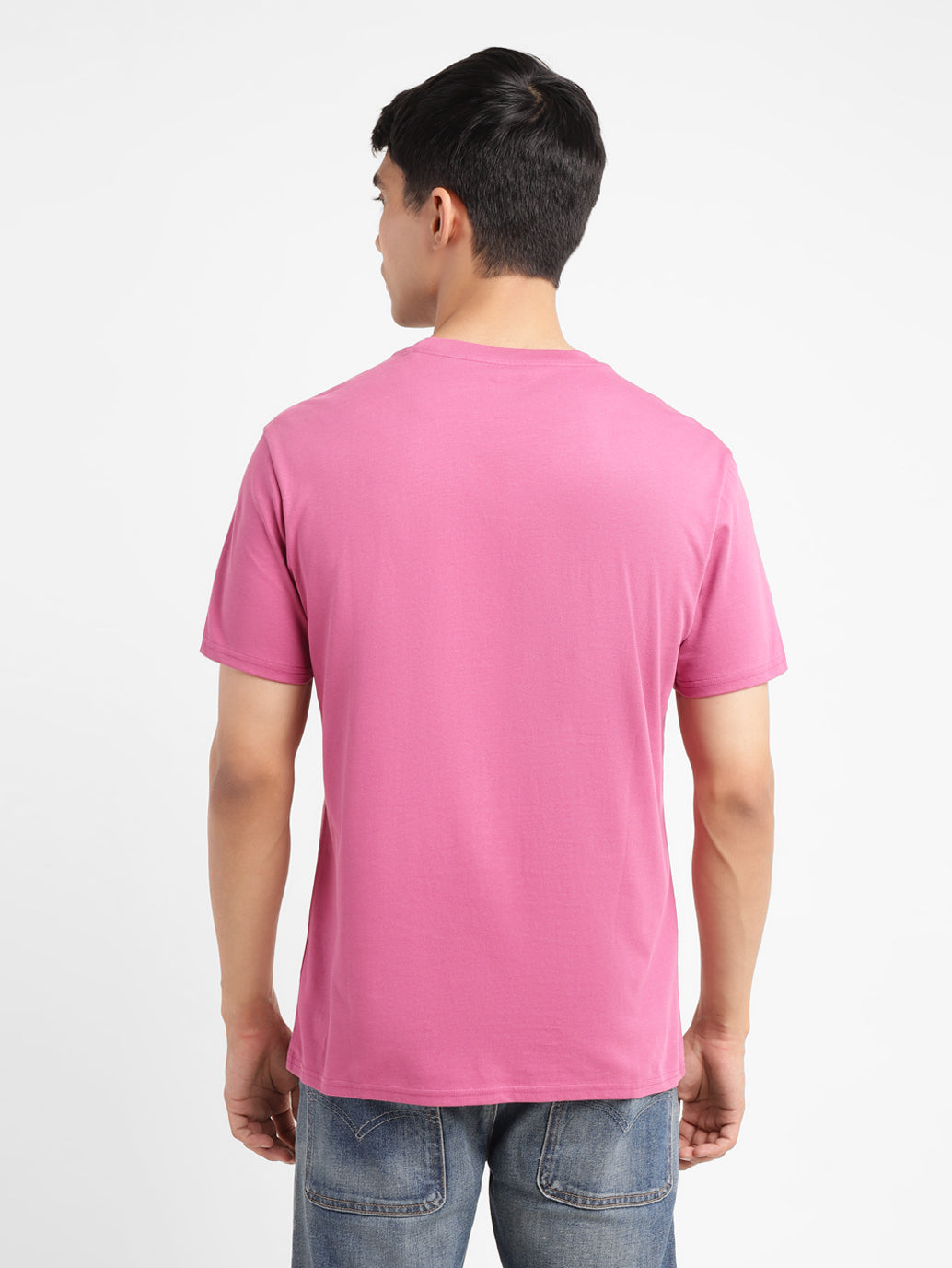 Men's Brand Logo Slim Fit T-shirt - Back View