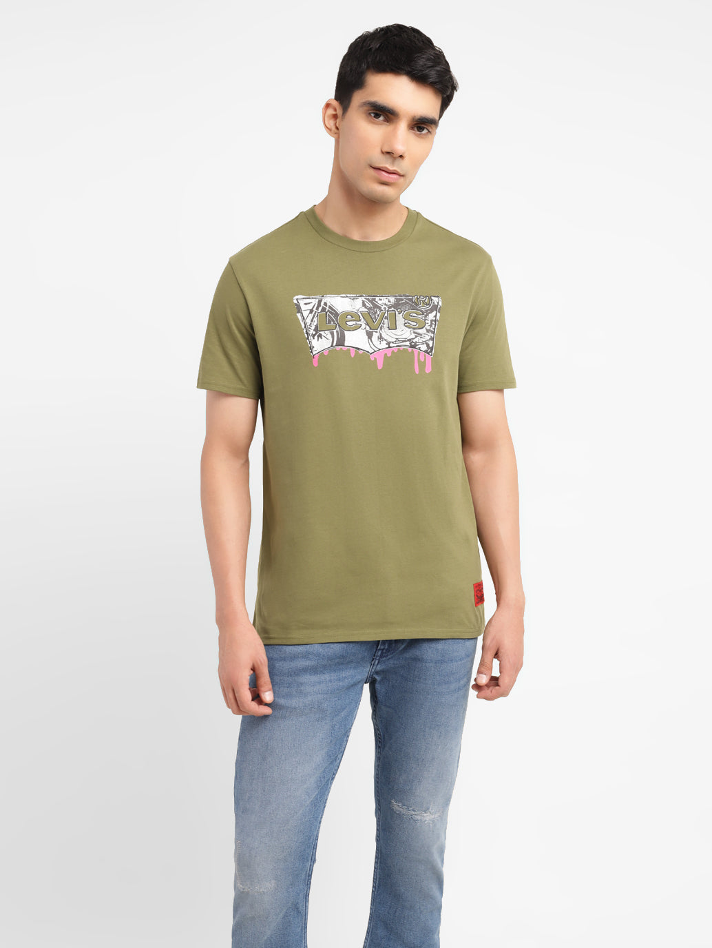 Men's Brand Logo Slim Fit T-shirt - 9fcd46a9-6f5e-4b19-9aeb-d681d0e95182 View