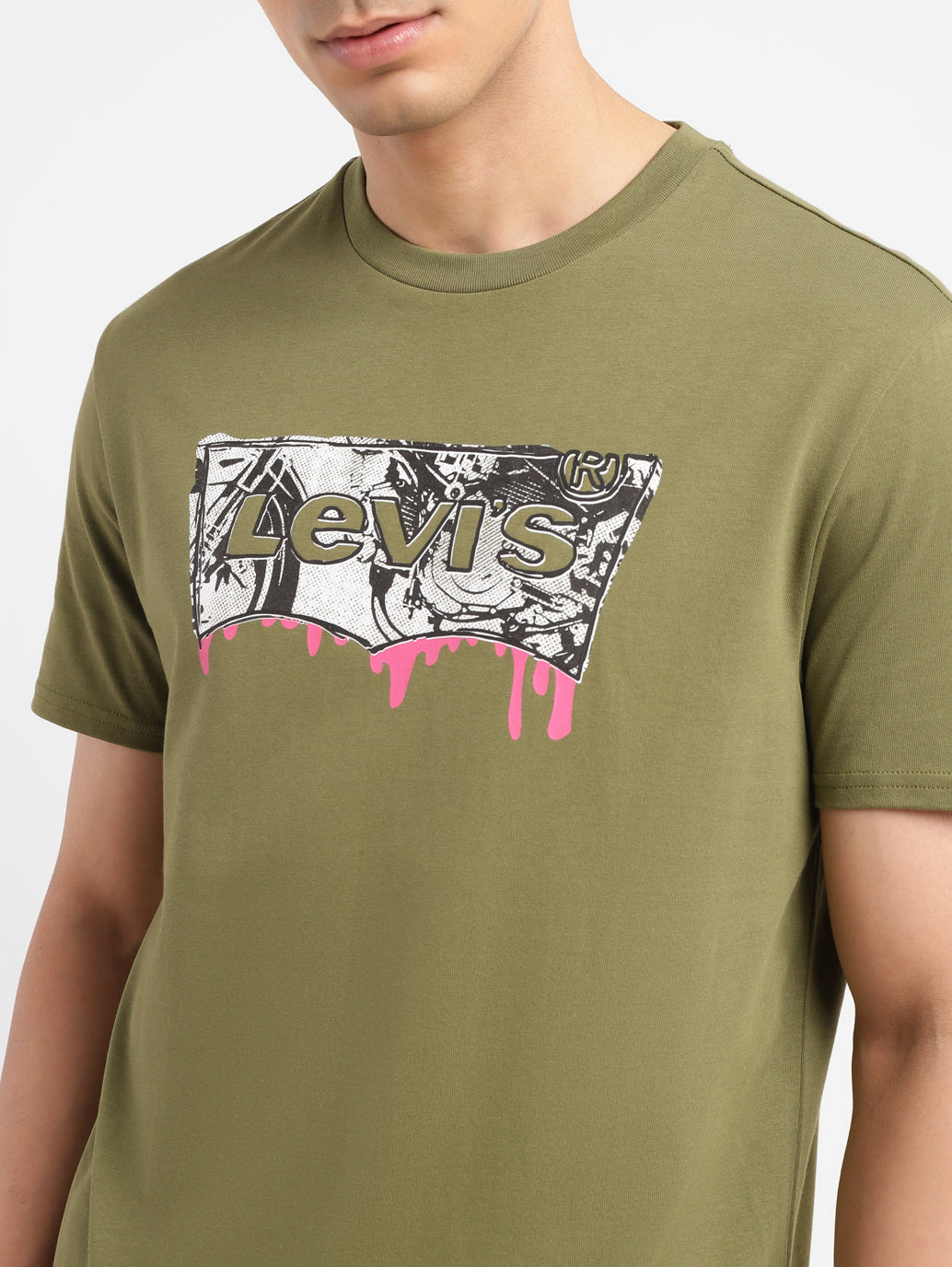 Men's Brand Logo Slim Fit T-shirt - 29ad8e8e-9b94-4bfc-bd62-169caadf8673 View
