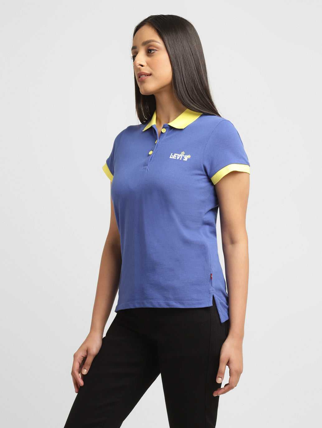 Women's Solid Polo T-shirt - 27cb10cc-82d8-4da9-828b-60b3df11f344 View