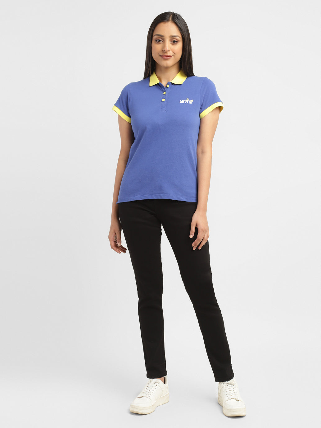 Women's Solid Polo T-shirt - ed15c029-41d9-402d-84a2-5c1c23505d67 View