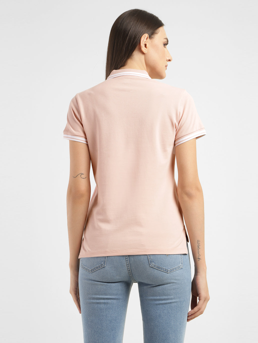 Women's Solid Polo T-shirt - e55e0afd-a4d9-4a29-b9dc-95842195dc56 View
