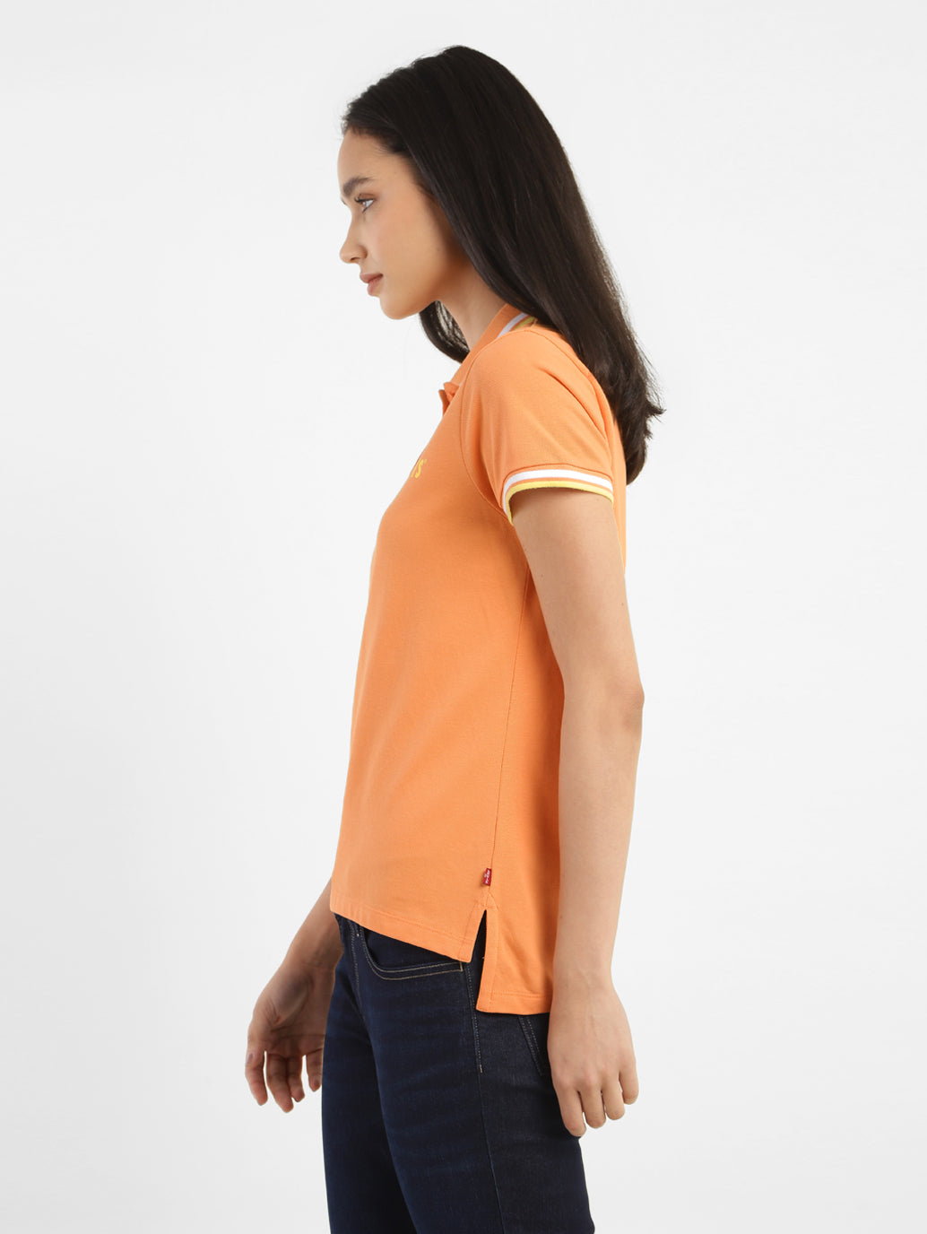Women's Solid Polo T-shirt - 98f1fc01-1304-4de5-ac91-530982a6d683 View