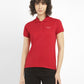 Women's Solid Polo T-shirt - Front View