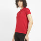 Women's Solid Polo T-shirt - Side View