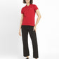 Women's Solid Polo T-shirt - Front View