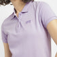 Women's Solid Polo T-shirt - FrontDetails View