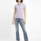 Women's Solid Polo T-shirt - ModelFront View