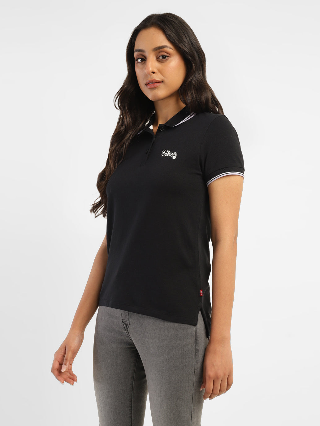 Women's Solid Polo T-shirt - 227e7a42-f477-4455-bb4e-888200f72b47 View