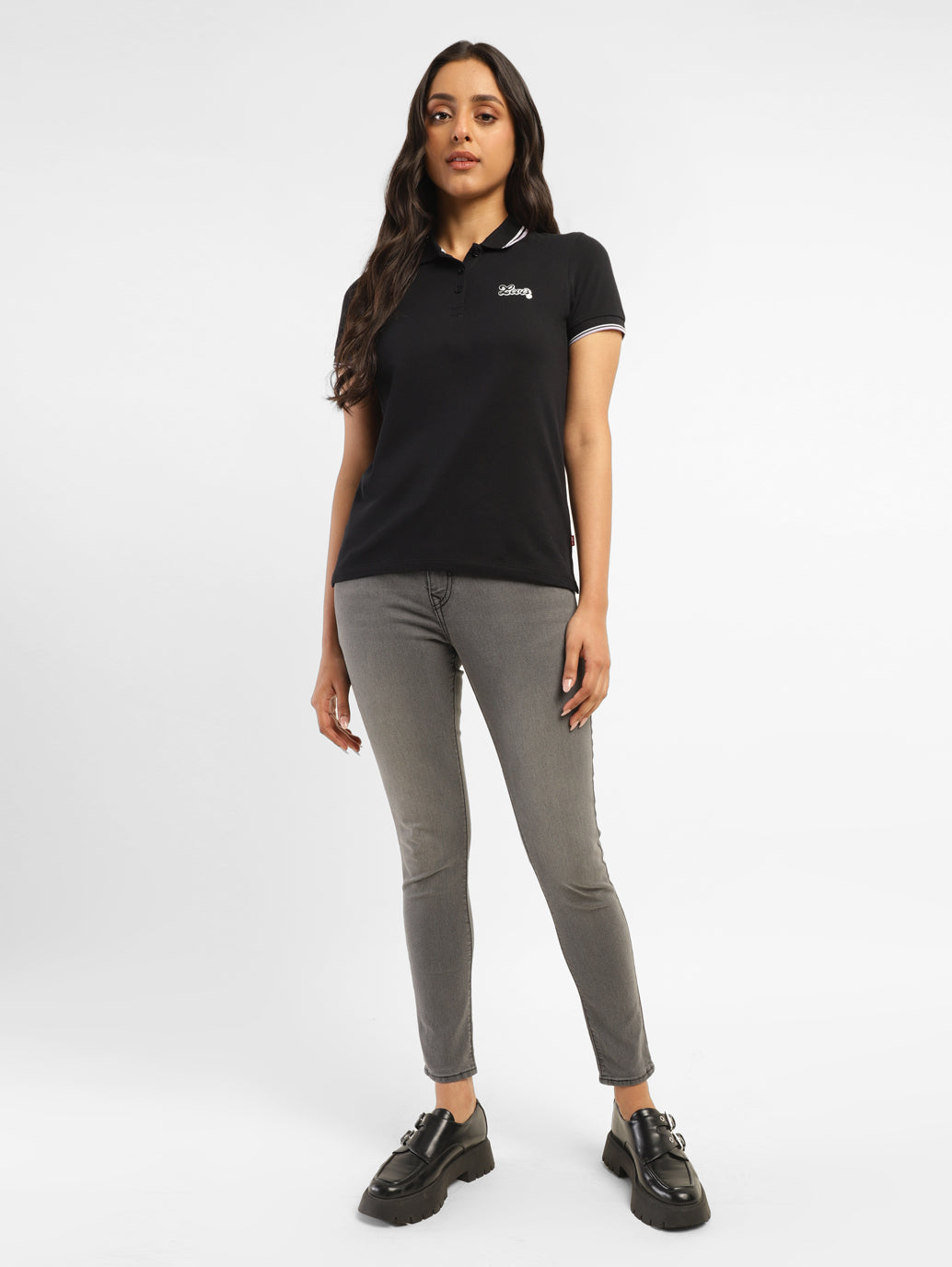 Women's Solid Polo T-shirt - c356fb90-f535-47e1-9502-cbe76da3ecd0 View