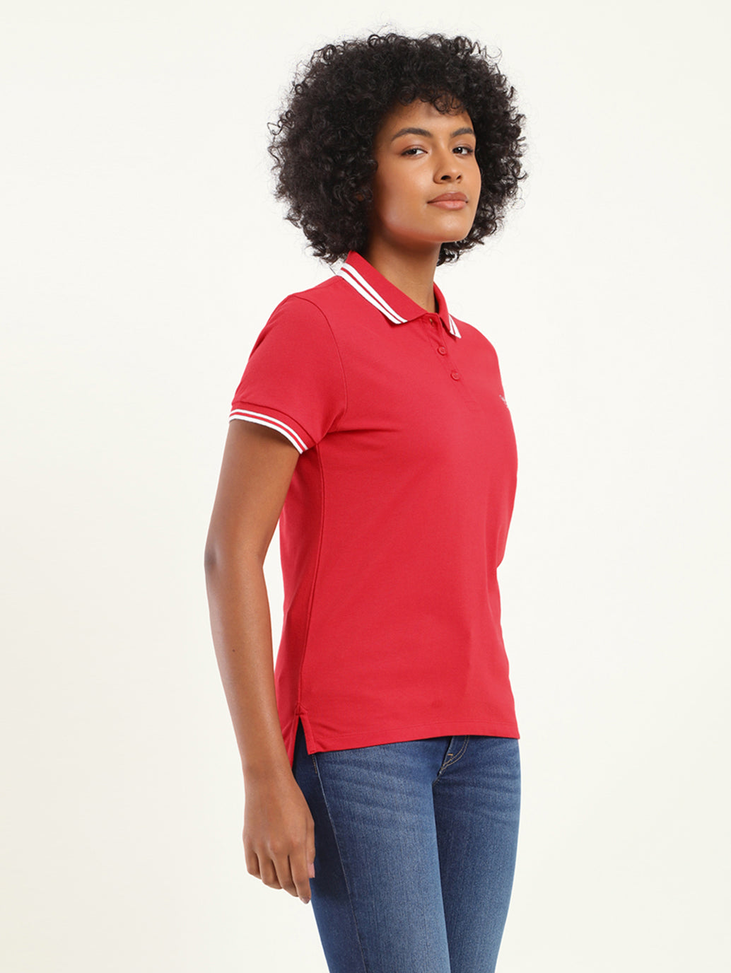 Women's Solid Polo T-Shirt - bc89f91d-7dd9-4d5f-b7f5-239f425f9721 View