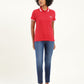 Women's Solid Polo T-Shirt - ModelFront View