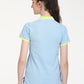 Women's Solid Polo T-Shirt - Back View