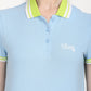 Women's Solid Polo T-Shirt - Detail View