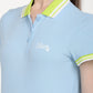 Women's Solid Polo T-Shirt - Detail View