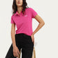 Women's Brand Logo Polo T-Shirt - Styleshot View