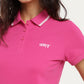 Women's Brand Logo Polo T-Shirt - FrontDetails View