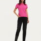 Women's Brand Logo Polo T-Shirt - ModelFront View