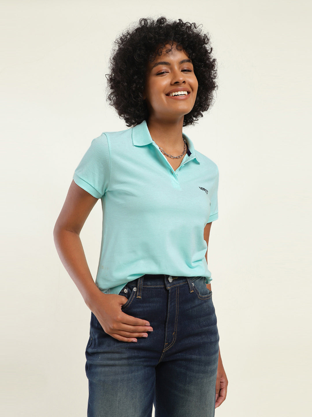 Women's Brand Logo Polo T-Shirt - f108eb59-be64-4399-aa3e-5ff0047dd631 View