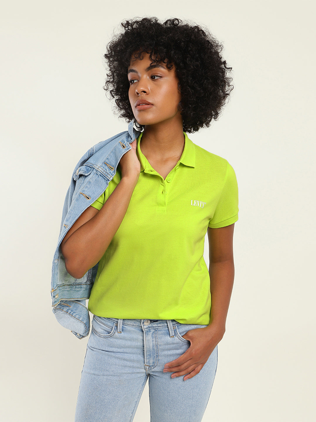 Women's Brand Logo Polo T-Shirt