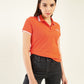 Women's Solid Polo T-Shirt - Styleshot View