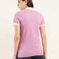 Women's Solid Polo T-Shirt - Back View