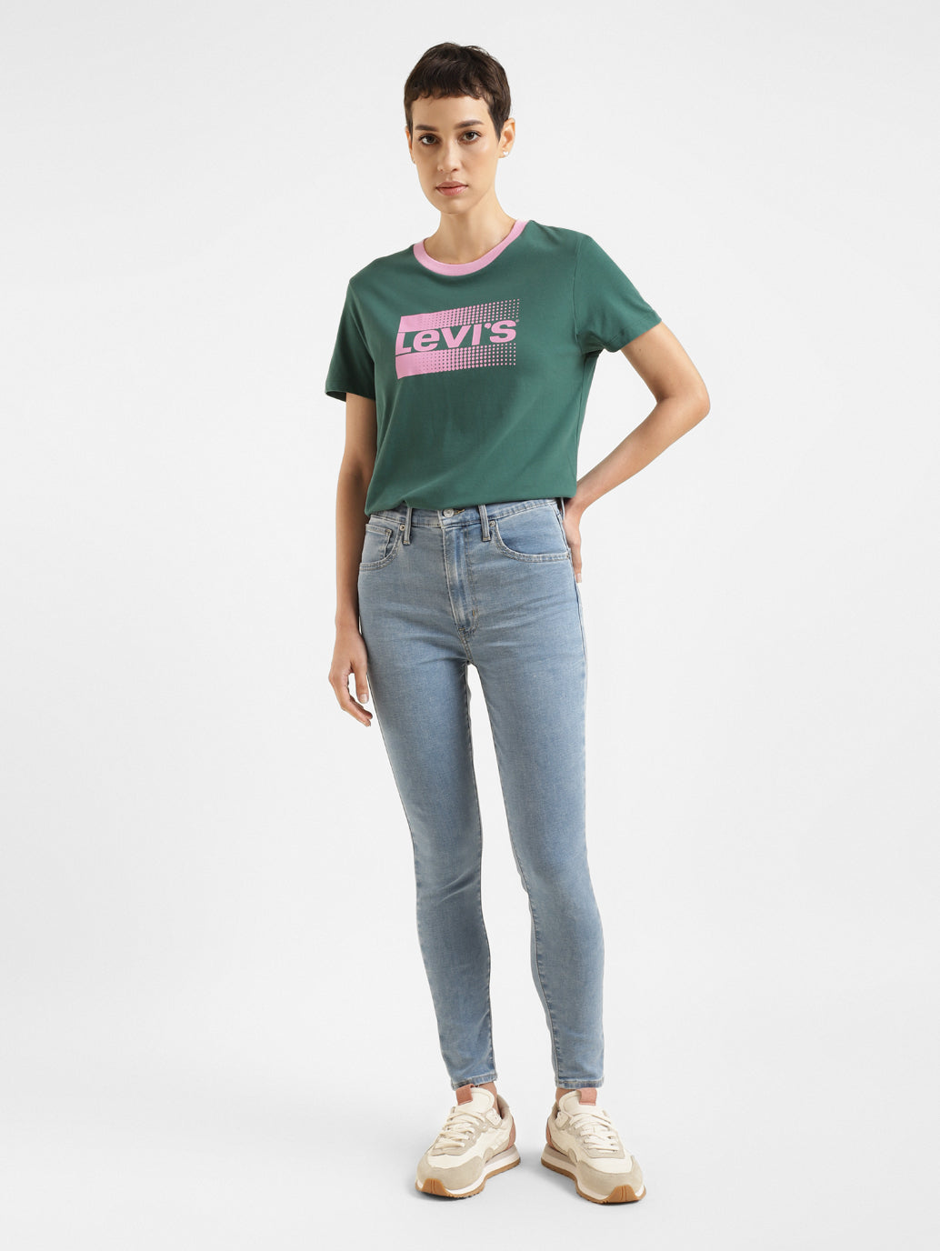 Women's Brand Logo Crew Neck T-shirt - 61dabbc6-2f13-4bff-b023-1767cdf77b19 View