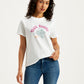 Women's Graphic Print Straight Fit T-Shirt - Styleshot View