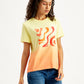 Women's Ombre Straight Fit T-Shirt - Side View