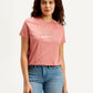 Women's Patchwork Crew Neck T-shirt - Styleshot View