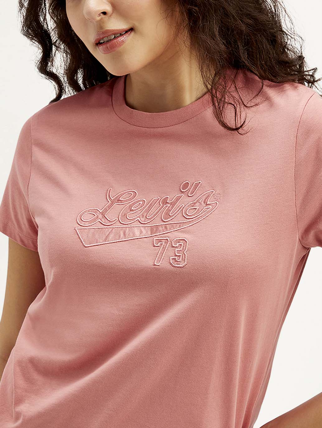 Women's Patchwork Crew Neck T-shirt - Detail View