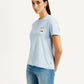 Women's Graphic Print Crew Neck Relaxed Fit T-Shirt - Side View