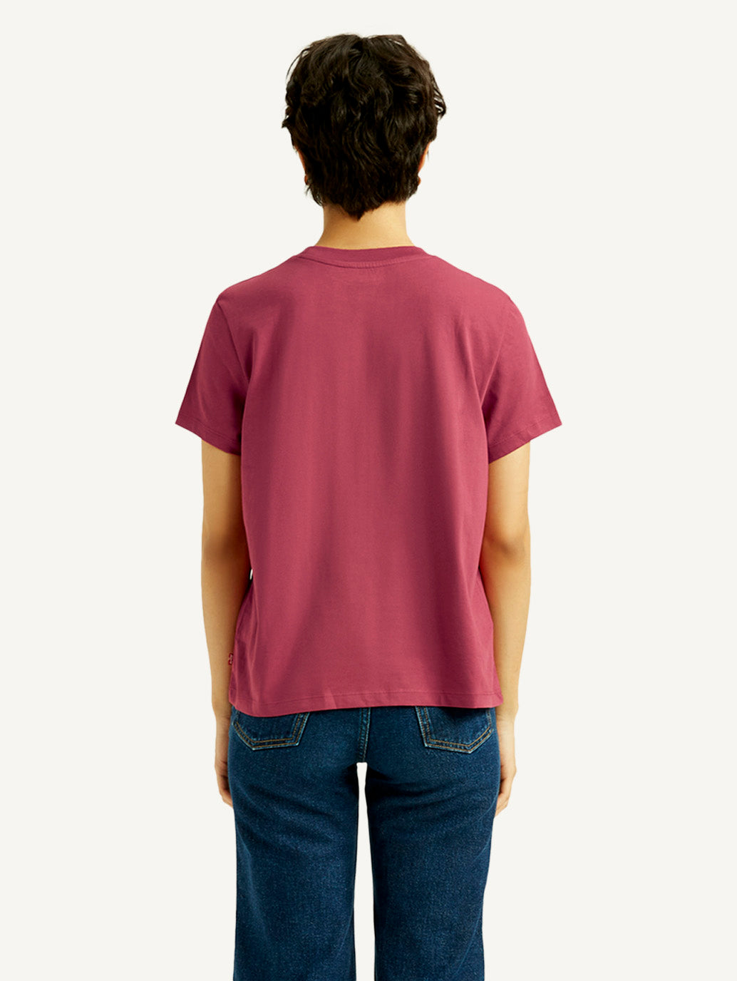 Women's Graphic Print Relaxed Fit T-shirt - Back View