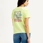 Women's Graphic Print Crew Neck T-Shirt - Back View