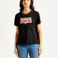 Women's Typographic Print Relaxed Fit T-shirt - Front View