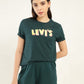 Women's Brand Logo Relaxed Fit T-shirt - Styleshot View