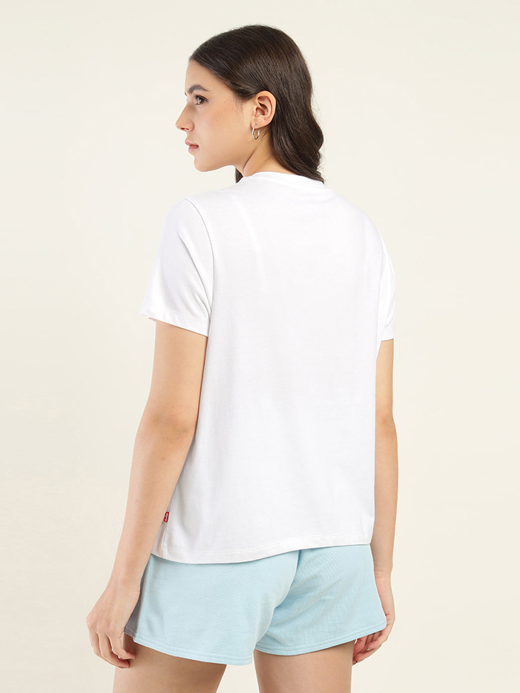 Women's Graphic Print Relaxed Fit T-shirt - Back View