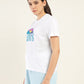 Women's Graphic Print Relaxed Fit T-shirt - Side View