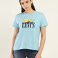 Women's Graphic Print Relaxed Fit T-shirt - Front View