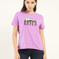 Women's Graphic Print Relaxed Fit T-shirt - Front View