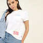 Women's Typography Relaxed Fit T-Shirt - Styleshot View
