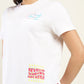 Women's Typography Relaxed Fit T-Shirt - Detail View