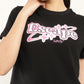 Women's Typography Relaxed Fit T-Shirt - Detail View