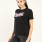 Women's Typography Relaxed Fit T-Shirt - Side View